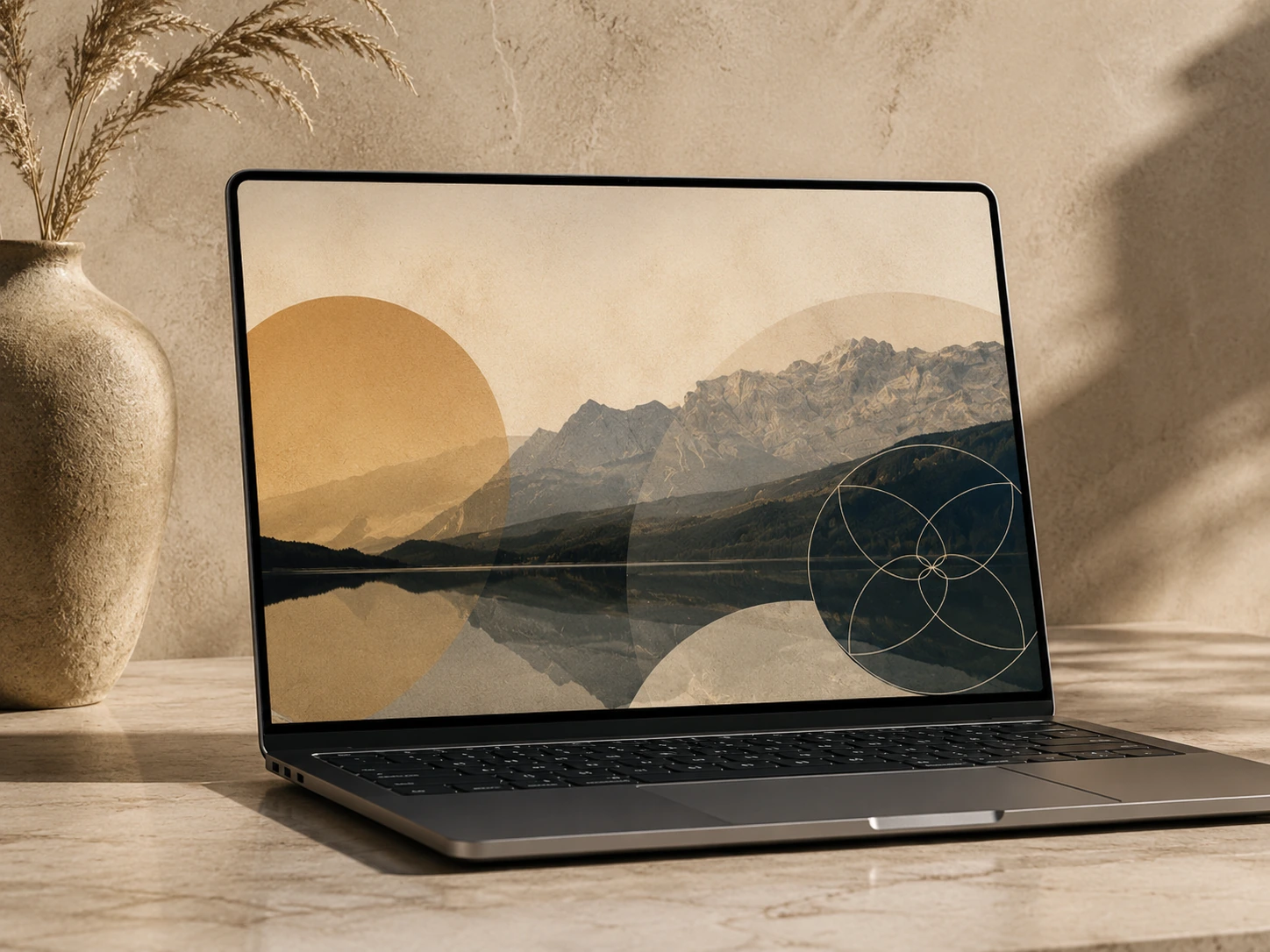 Design mockup overlay example